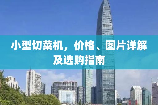 小型切菜机，价格、图片详解及选购指南
