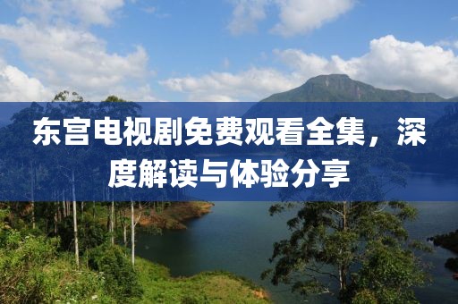 东宫电视剧免费观看全集，深度解读与体验分享