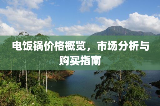 电饭锅价格概览，市场分析与购买指南