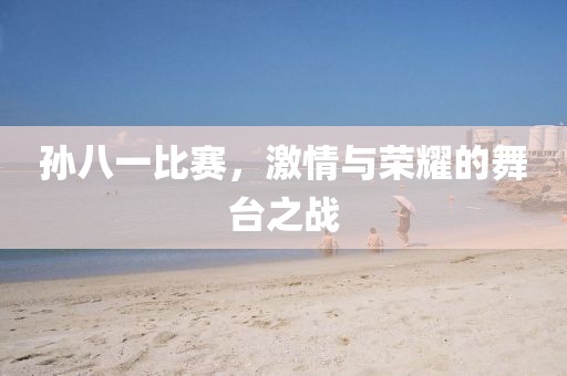 孙八一比赛，激情与荣耀的舞台之战