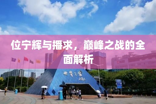 位宁辉与播求，巅峰之战的全面解析