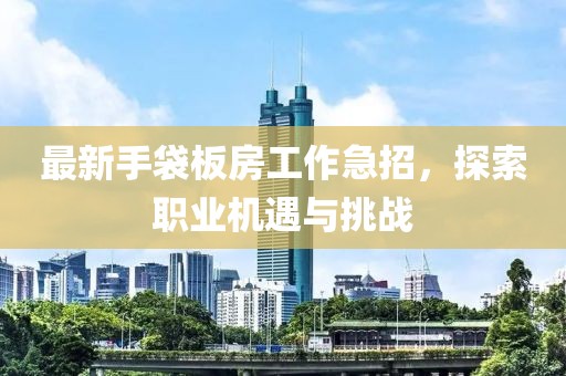 最新手袋板房工作急招，探索职业机遇与挑战