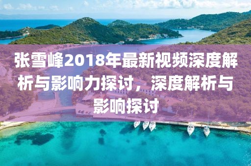 张雪峰2018年最新视频深度解析与影响力探讨，深度解析与影响探讨