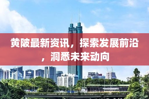 黄陂最新资讯，探索发展前沿，洞悉未来动向
