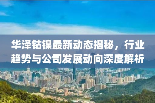 华泽钴镍最新动态揭秘，行业趋势与公司发展动向深度解析