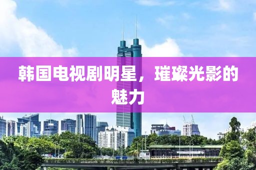 韩国电视剧明星,璀璨光影的魅力