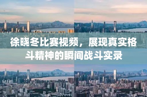 徐晓冬比赛视频，展现真实格斗精神的瞬间战斗实录