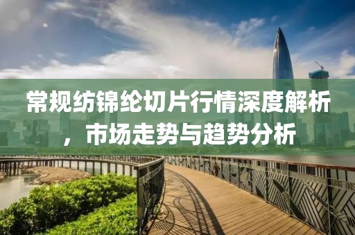 常规纺锦纶切片行情深度解析,市场走势与趋势分析