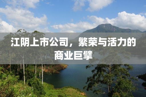 江阴上市公司,繁荣与活力的商业巨擘