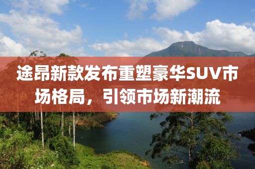 途昂新款发布重塑豪华SUV市场格局,引领市场新潮流