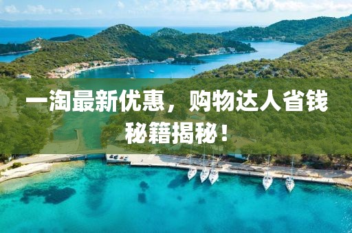 一淘最新优惠,购物达人省钱秘籍揭秘!