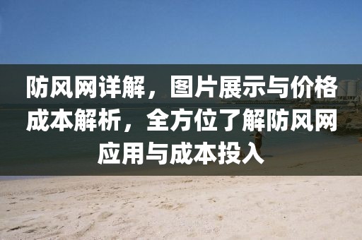 防风网详解,图片展示与价格成本解析,全方位了解防风网应用与成本投入