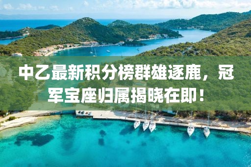 中乙最新积分榜群雄逐鹿,冠军宝座归属揭晓在即!