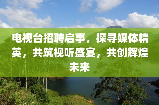电视台招聘启事，探寻媒体精英，共筑视听盛宴，共创辉煌未来