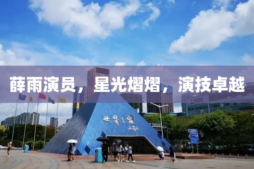 薛雨演员，星光熠熠，演技卓越