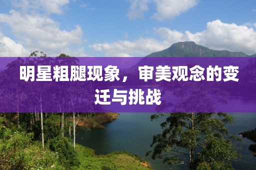 明星粗腿现象，审美观念的变迁与挑战