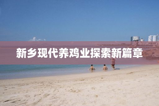 新乡现代养鸡业探索新篇章