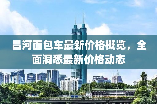 昌河面包车最新价格概览，全面洞悉最新价格动态