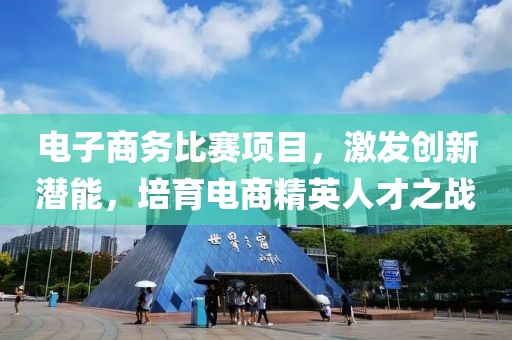 电子商务比赛项目，激发创新潜能，培育电商精英人才之战