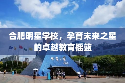 合肥明星学校，孕育未来之星的卓越教育摇篮