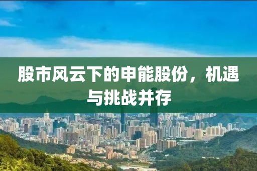 股市风云下的申能股份，机遇与挑战并存