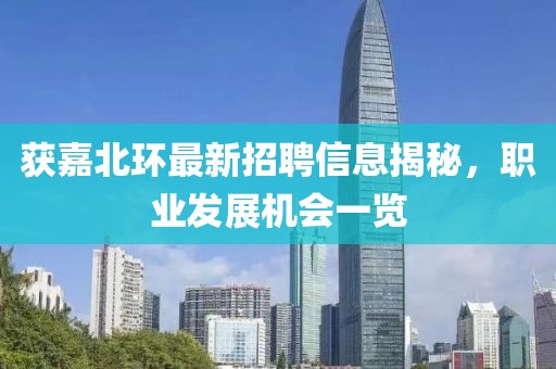 获嘉北环最新招聘信息揭秘，职业发展机会一览