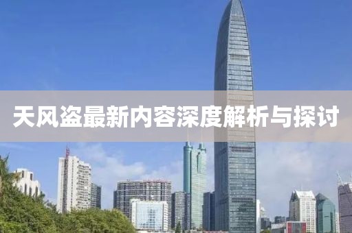 天风盗最新内容深度解析与探讨