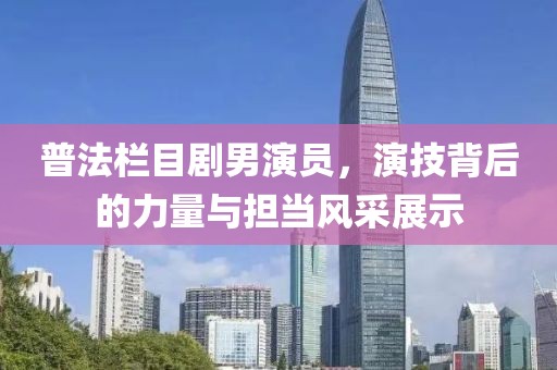 普法栏目剧男演员，演技背后的力量与担当风采展示
