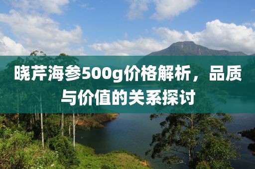 晓芹海参500g价格解析，品质与价值的关系探讨