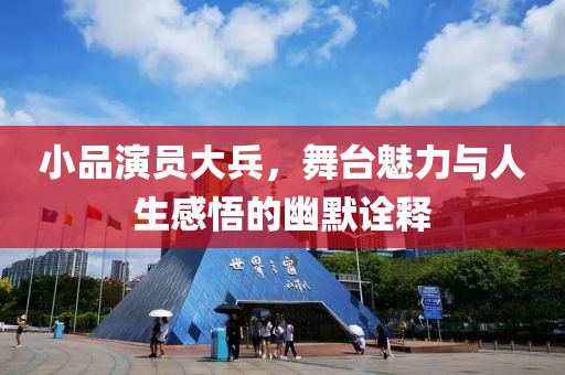 小品演员大兵，舞台魅力与人生感悟的幽默诠释
