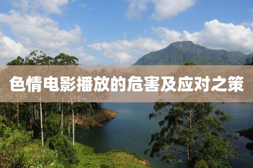 色情电影播放的危害及应对之策