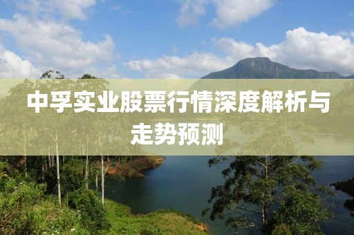 中孚实业股票行情深度解析与走势预测