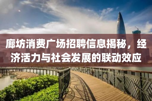 廊坊消费广场招聘信息揭秘，经济活力与社会发展的联动效应
