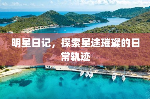 明星日记，探索星途璀璨的日常轨迹