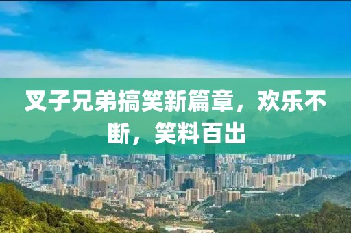 叉子兄弟搞笑新篇章，欢乐不断，笑料百出