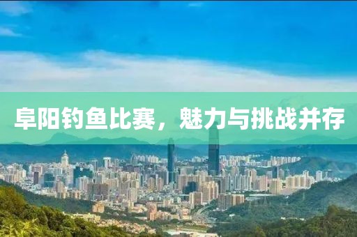 阜阳钓鱼比赛，魅力与挑战并存