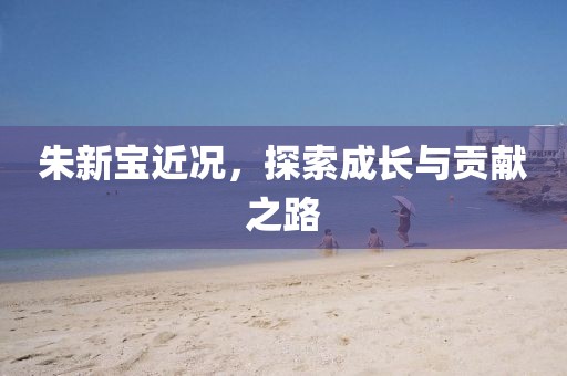 朱新宝近况，探索成长与贡献之路