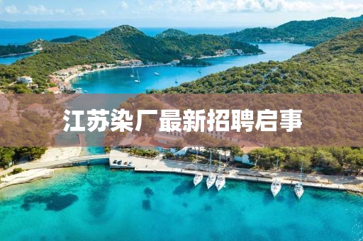 江苏染厂最新招聘启事