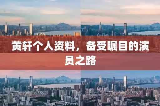 黄轩个人资料，备受瞩目的演员之路