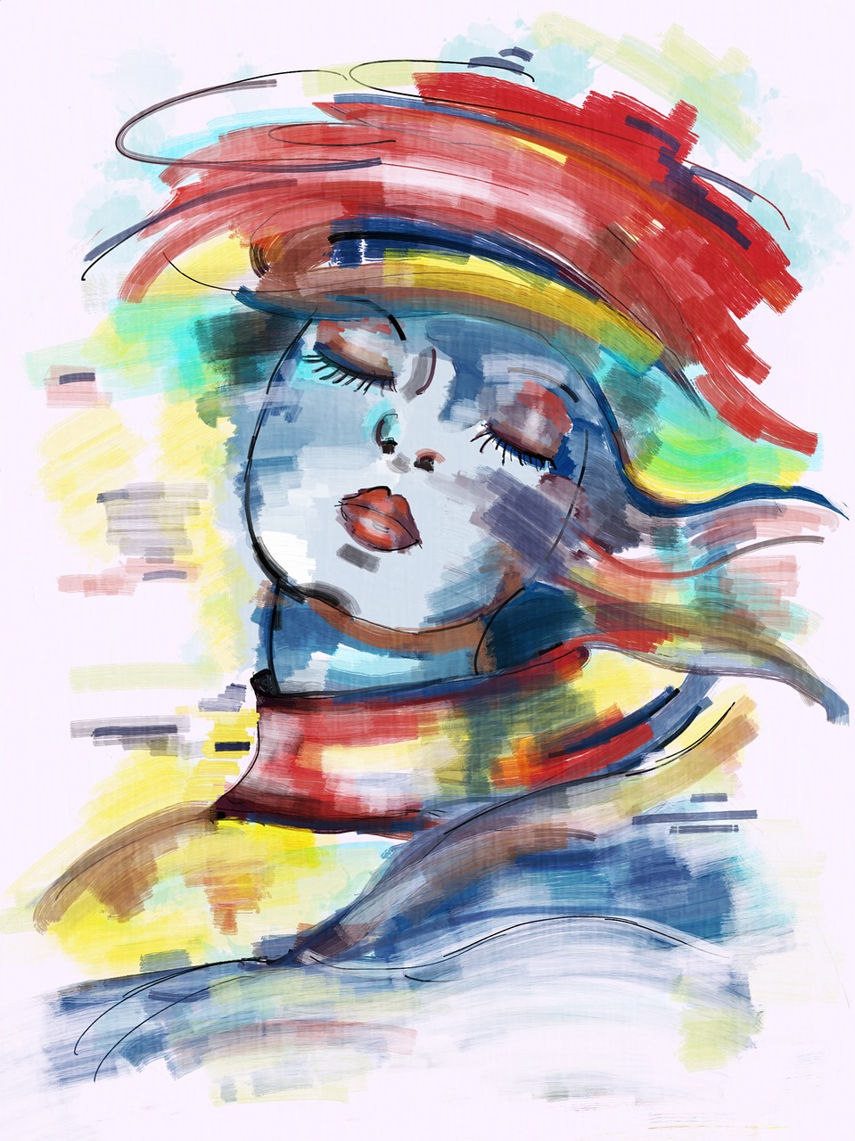 动漫少女的艺术之旅，绘画之旅揭秘创作之美